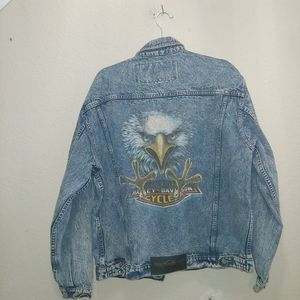L Harley Davidson Women's Denim Jacket